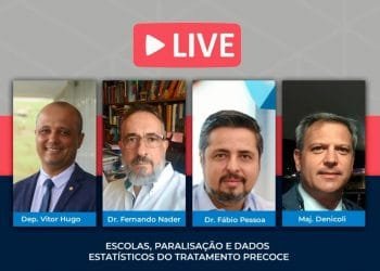 Vitor Hugo promove debate contra paralisação das escolas em transmissão ao vivo nas redes sociais