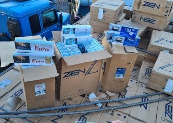 Integração: forças policiais apreendem grande carregamento de cigarros contrabandeados, em Goiás