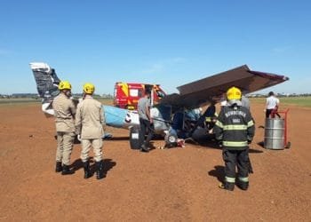 Avião faz pouso de emergência no Aeroporto de Anápolis após manobra errada