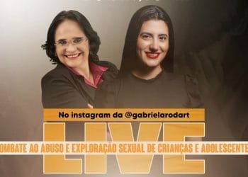 Damares participará de live com Gabriela Rodart sobre o combate ao abuso e exploração sexual de crianças e adolescentes