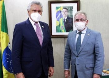 Ao lado do governador Ronaldo Caiado, ministro da Saúde, Marcelo Queiroga, cumpre agenda, nesta terça-feira (15/06), em Goiânia