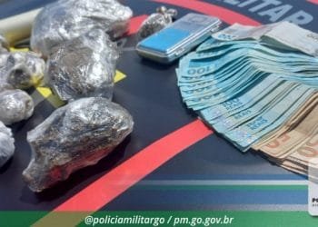 Preso durante abordagem do CPE de Anápolis um traficante de drogas