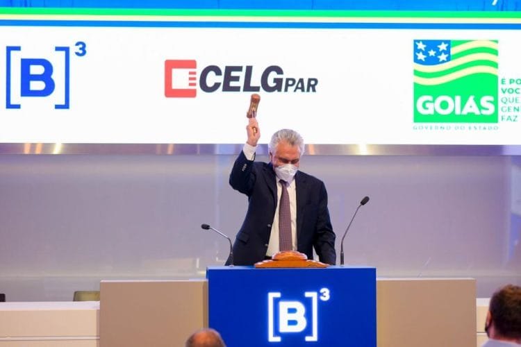 Com valor 80,1% acima do lance mínimo, Governo de Goiás arrecada R$ 1,977 bi com leilão da Celg T, e Caiado adianta que recursos serão destinados para previdência