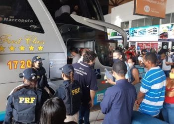 PRF e ANTT focam em fiscalização de ônibus na rodoviária de Goiânia, na véspera de natal