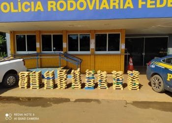 PRF prende dois homens com mais de 300 quilos de maconha na BR 060