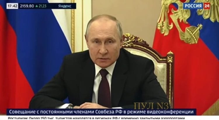 Putin afirma que a guerra só acabará quando a Ucrânia se render