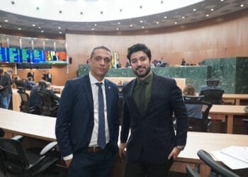 Recordista de votos, Gustavo Gayer cumpre agenda ao lado de Fred Rodrigues, em Anápolis