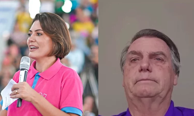 Jair Bolsonaro se emociona com discurso emocionante de Michelle sobre a família