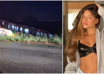Urgente: Ônibus de cantora Brisa Star e banda cai em ribanceira em rodovia no Ceará