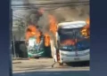 Ônibus são incendiados por milicianos no Rio de Janeiro