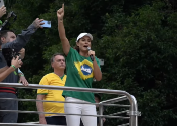 Michelle Bolsonaro denuncia ataques durante manifestação na Avenida Paulista
