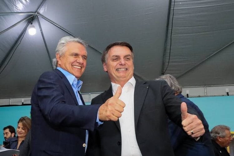 Jair Bolsonaro e Ronaldo Caiado unem forças em eventos políticos em Goiânia