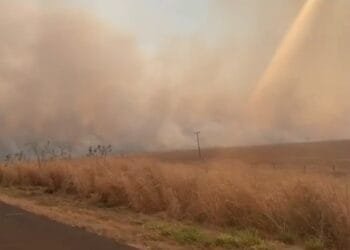 PRF alerta motoristas sobre riscos de queimadas nas rodovias de Goiás