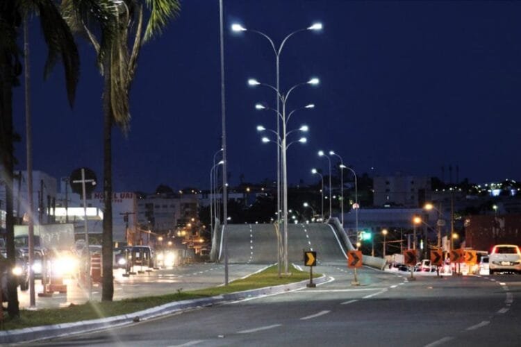 Lâmpadas de LED já chegam a 85% das ruas de Anápolis