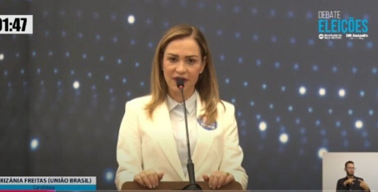 Eerizania Freitas destaca experiência e planos para Anápolis durante debate eleitoral