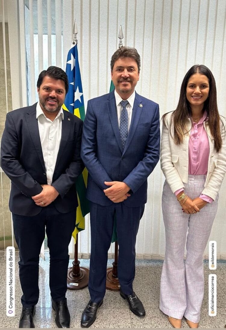 Senador Wilder Morais garante R$ 6,5 milhões em recursos para Anápolis durante visita de Márcio Corrêa a Brasília