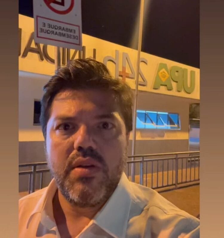 Márcio Corrêa realiza visita surpresa à UPA de Anápolis e lamenta “situação de caos” na saúde pública