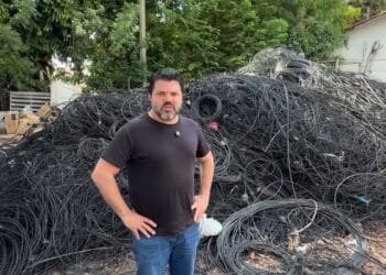 Anápolis intensifica retirada de fiação irregular e chega a 30 toneladas removidas em 45 dias