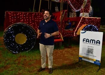 Márcio Corrêa destaca parceria com Centro Universitário Fama na decoração natalina do Parque da Jaiara