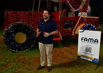 Márcio Corrêa destaca parceria com Centro Universitário Fama na decoração natalina do Parque da Jaiara