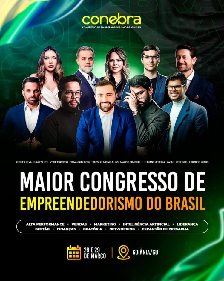 CONEBRA 2026 leva a Goiânia um dos maiores congressos de empreendedorismo do país com acesso gratuito