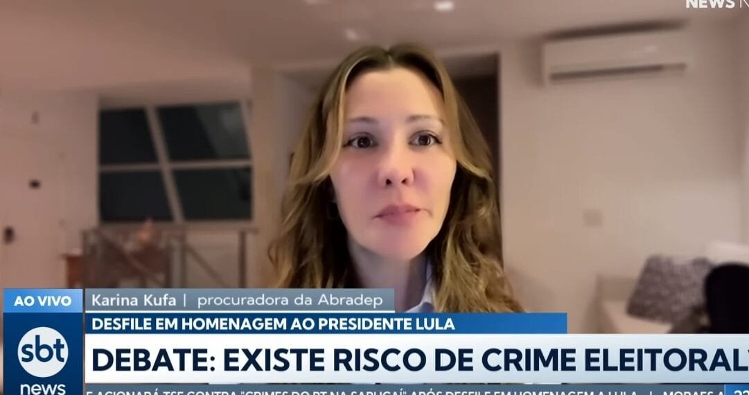“Houve pedido voto” pelo uso de palavras mágicas, diz Karina Kufa ao apontar propaganda antecipada em desfile pró-Lula no Carnaval