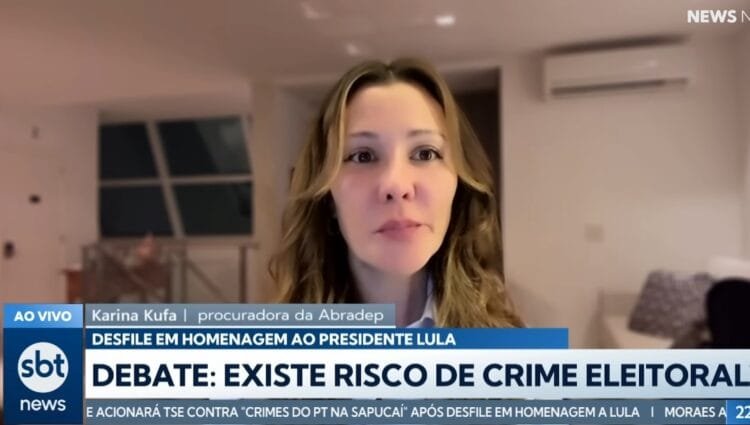 “Houve pedido voto” pelo uso de palavras mágicas, diz Karina Kufa ao apontar propaganda antecipada em desfile pró-Lula no Carnaval