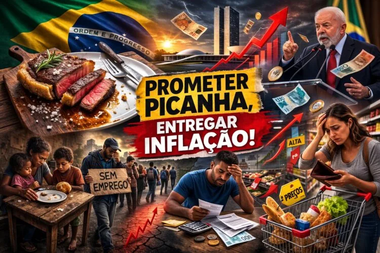 Prometer picanha e entregar inflação não é projeto de país