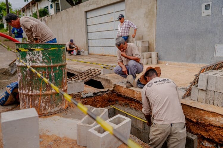 Prefeitura de Anápolis amplia infraestrutura de drenagem do Munir Calixto