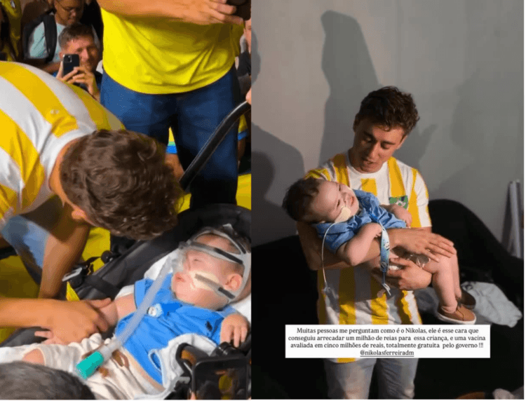 Durante o Acorda Goiás, Gustavo Gayer promove reencontro emocionante entre Nikolas Ferreira e o bebê Kailan