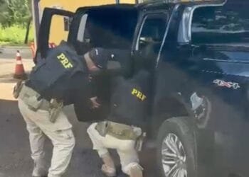 PRF apreende cocaína escondida em porta de caminhonete e prende motorista em Goiás