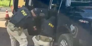 PRF apreende cocaína escondida em porta de caminhonete e prende motorista em Goiás