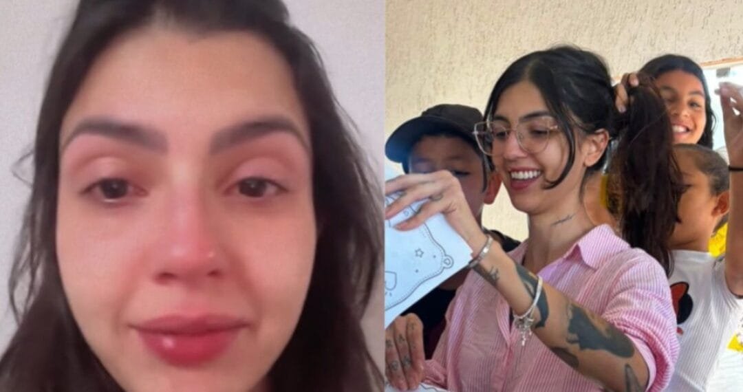 Entre lágrimas, anapolina emociona ao revelar o que viveu durante ação com crianças em instituto de Anápolis