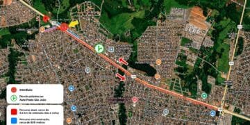 Prefeitura alerta motoristas sobre nova alça de entrada da BR-153 no Parque da Jaiara/ Residencial Verona