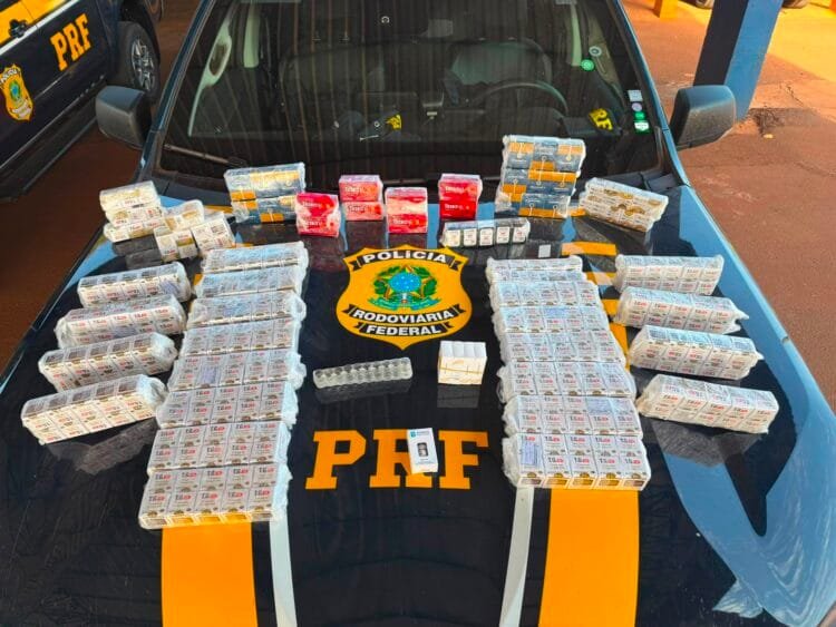 PRF apreende cerca de 1.200 ampolas de tirzepatida durante fiscalização na BR-060, em Jataí