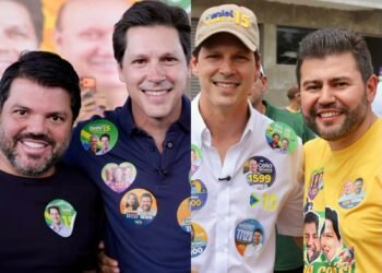 Márcio Corrêa e Amilton Filho recebem Daniel Vilela para grande carreata em Anápolis