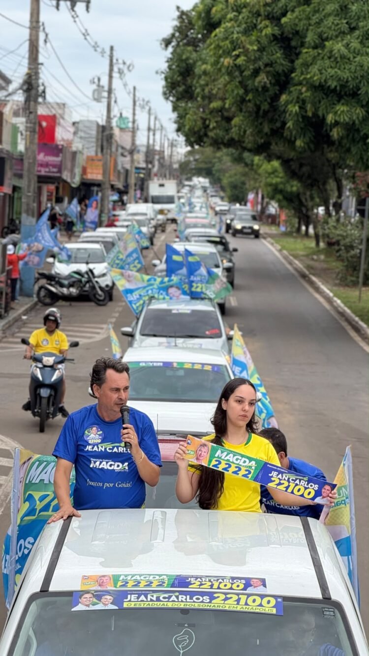 Jean Carlos encerra campanha com carreata por regiões de Anápolis