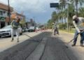 Prefeitura inicia manutenção preventiva do asfalto na Avenida Brasil